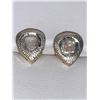 Image 1 : Natural Diamond 2.0 Carat .925 on 14K Gold Earrings with Appraisal certificate value  $1700.00