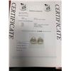 Image 3 : Natural Diamond 2.0 Carat .925 on 14K Gold Earrings with Appraisal certificate value  $1700.00