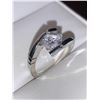 Image 2 : Princess Square Cut .65 Carat Bezel Set Floating Solitaire Ring
