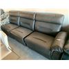 Image 1 : Grey Leather Triple Seat Sofa Section Lounger component