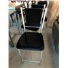 Image 1 : Black Upholstered silver Dinning Room Chair Set of 4