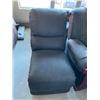 Image 1 : Leather overstuffed armless chair