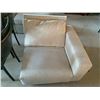 Image 1 : Single White upholstered Side Arm Livingroon Chair