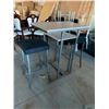 Image 3 : 3 Piece Dinning bar set includes bar height rectangle table with 2 upholstered stools