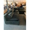 Image 1 : 4 Piece Modular Dark Grey Sectional Sofa Suite with over stuffed pillows and backs