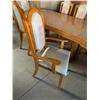 Image 4 : 7 Piece Dinning Room Suite includes large rectange table with leaf and 6 matching upholstered chairs