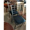 Image 2 : Black Upholstered metal frame dinning chairs LOT of 2