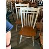 Image 1 : Solid Wood Farmer Style Spindle Back Dinning Chairs - LOT of 2
