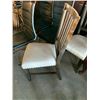 Image 3 : Shaker Back Style cream upholstered dinning chairs - LOT of 2
