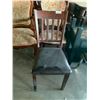 Image 1 : Shaker Style Leather Seat side chair