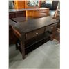 Image 3 : Shaker Style Espresso double door living room sofa table