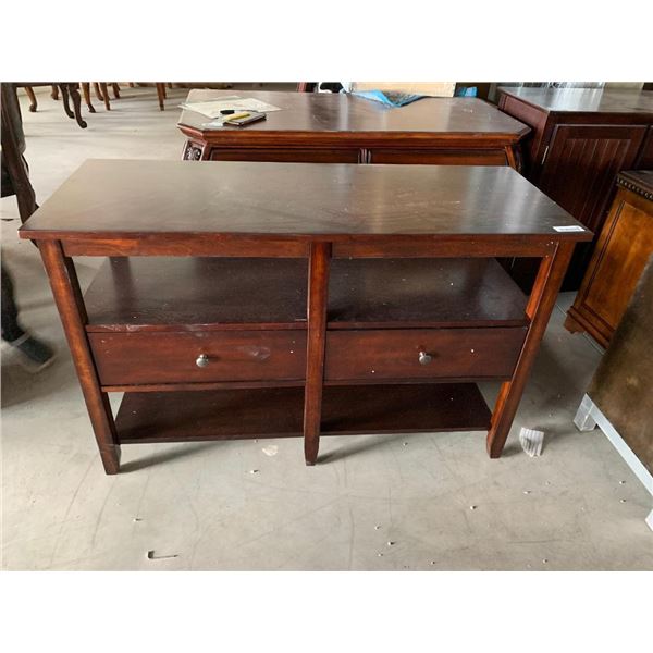 Burly Red maple double drawer Sofa/Hallway Table