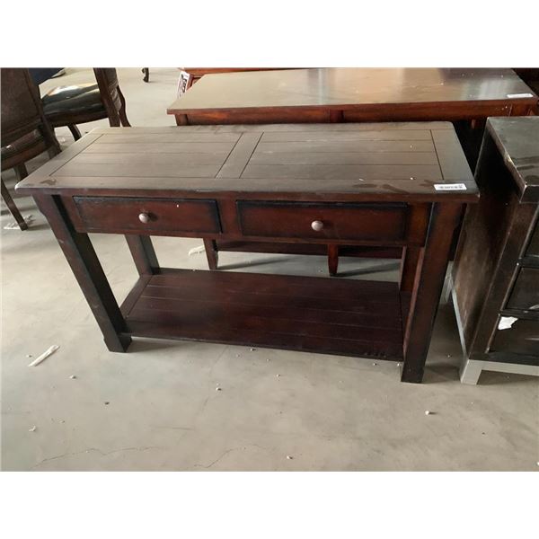Shaker Style double drawer hallway/entryway table