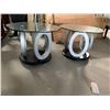 Image 2 : Glass Top Circle Base Set of 2 Living room Side end tables