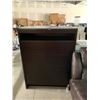 Image 2 : Dark 6 Drawer Upright Chest with frosted glass top