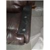 Image 6 : Leather Love seat with recliner chair - LOT of 2, love seat missing side arm