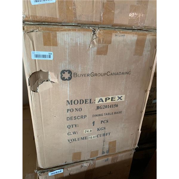 white Laquer dinning Table Base