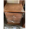 Image 2 : 3 Drawer Oak Style Bedside Table SET of 2 as is