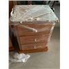 Image 4 : 3 Drawer Oak Style Bedside Table SET of 2 as is