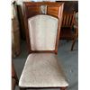 Image 2 : Burl Maple Style Cream Upholstered dinning Chairs - LOT of 2