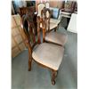 Image 2 : Queen Anne Reading Room Upholstered Chairs - Set of 2