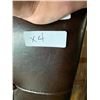 Image 1 : Brown Leather Style Low Back counter Stools - LOT of 4
