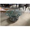 Image 1 : Chrome & Glass Circle Design Coffee Table
