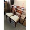 Image 3 : Slat Back Cream Upholstered Dinning Chairs - LOT of 2 New displays