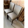 Image 2 : Grey Leather Style & Cappuccino dinning Chairs style SK1198 - NEW in Box Lot of 2