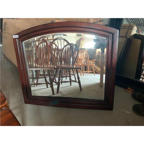 Curved Top Bevel Glass Wall Mirror