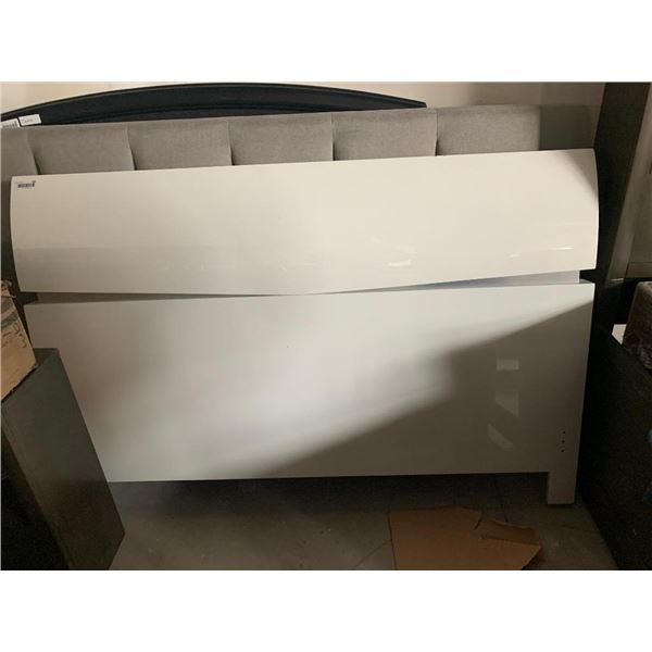 White Laquer Queen Size Headboard