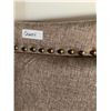 Image 3 : Upholstered Queen Size Studded Fabric Headboard