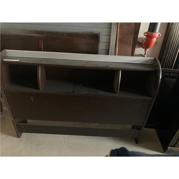 Dark Espresso Full Bookcase headboard