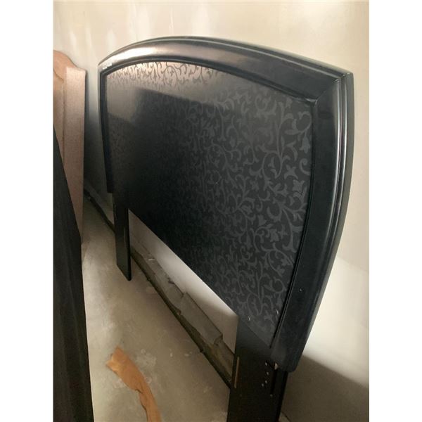 Black Upholstered wood framed full headboard