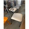 Image 2 : Wrought Iron & Cream Upholstered Dinning Chairs - LOT of 2