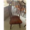 Image 3 : Solid Oak Spindle Back Dinning Chairs - LOT of 2