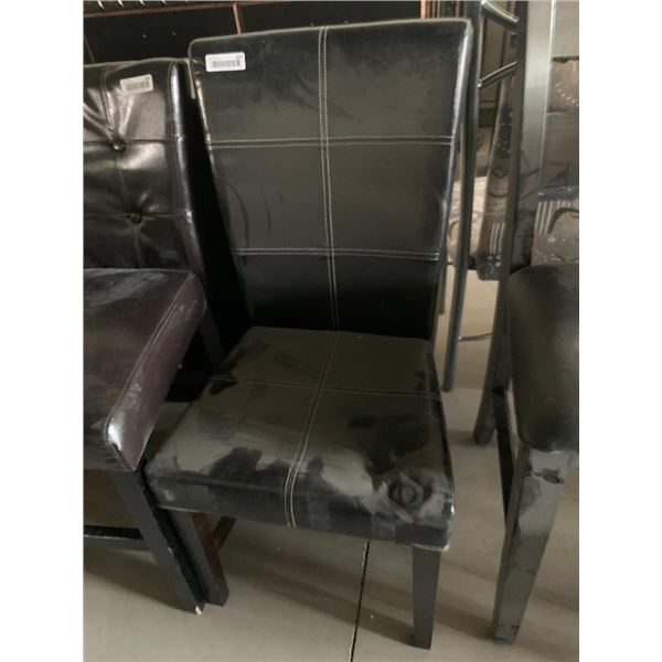 Leather Style High Back dinning chair