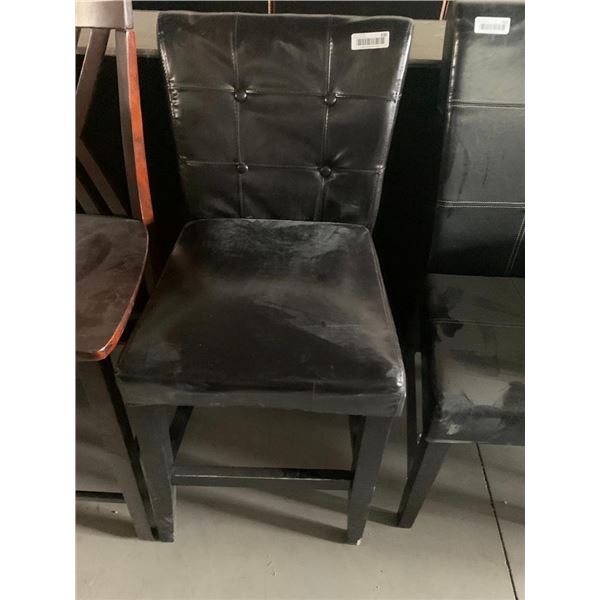 Low Back Stud Leather Sytle stool