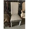 Image 1 : High Back Cream Leather Dinning chair
