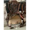 Image 2 : Carved Wood Framed Upholstered Sitting Room Side Chairs - LOT of 3