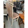 Image 3 : Brown Suede & Metal Frame dinning Chair