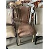 Image 4 : Brown Suede & Metal Frame dinning Chair