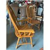 Image 4 : Maple Spindle Curved Back Arm Chairs - LOT of 2