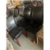 Image 1 : Brown Leather dinning Room Chairs - LOT of 3