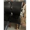 Image 3 : Brown Leather dinning Room Chairs - LOT of 3