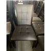 Image 2 : Maple Framed Grey Leather dinning Room Chairs - LOT of 3