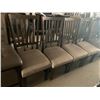 Image 2 : Barnwood Shaker style upholstered dinning room chairs - LOT of 4