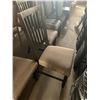 Image 3 : Barnwood Shaker style upholstered dinning room chairs - LOT of 4