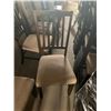 Image 4 : Barnwood Shaker style upholstered dinning room chairs - LOT of 4