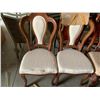 Image 1 : Queen Anne Style Curved Back Upholstered Side Chairs - LOT of 2
